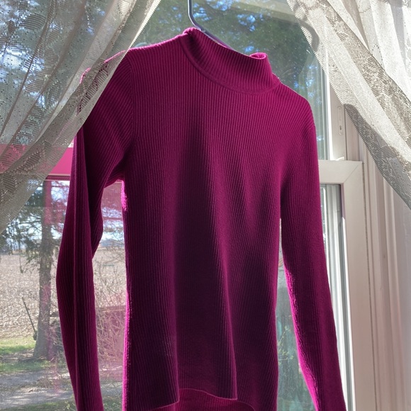 Magenta Turtle Neck Sweater (Long) - Picture 5 of 5